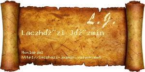 Laczházi Jázmin névjegykártya